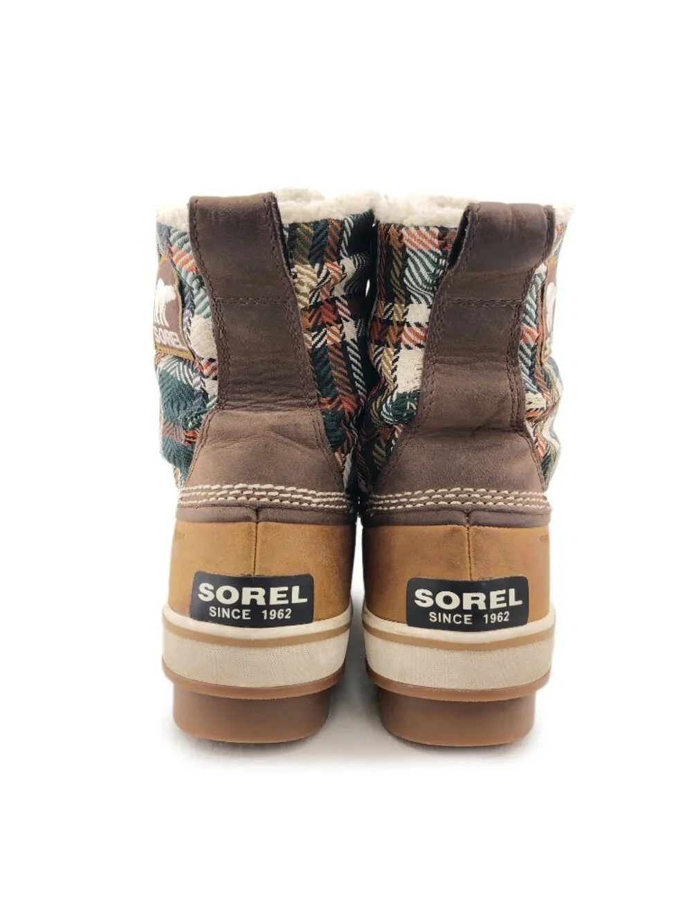Sorel Tivoli Plaid Waterproof Winter Snow Boots 9